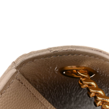 Saint Laurent Grain De Poudre Small Monogram Kate Satchel Nude Powder 13 of 16