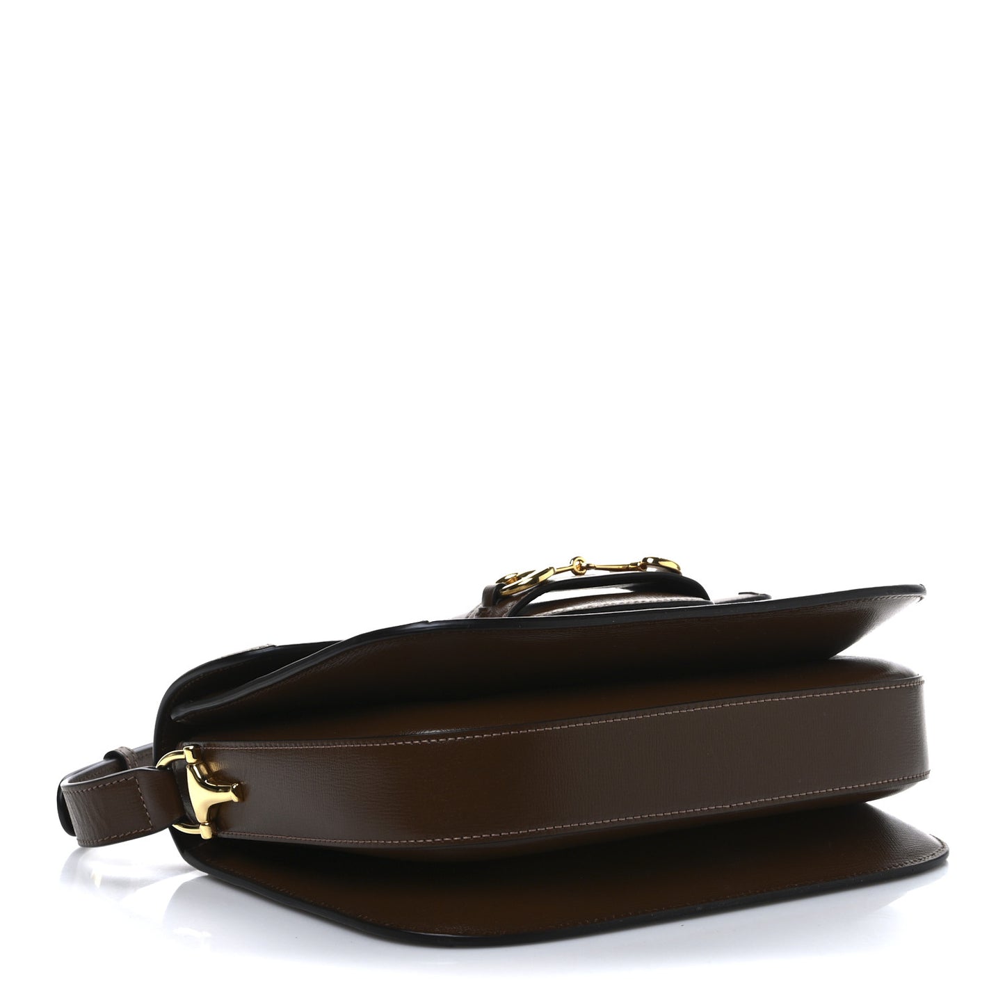 GG Supreme Monogram Horsebit 1955 Shoulder Bag Beige Brown Sugar