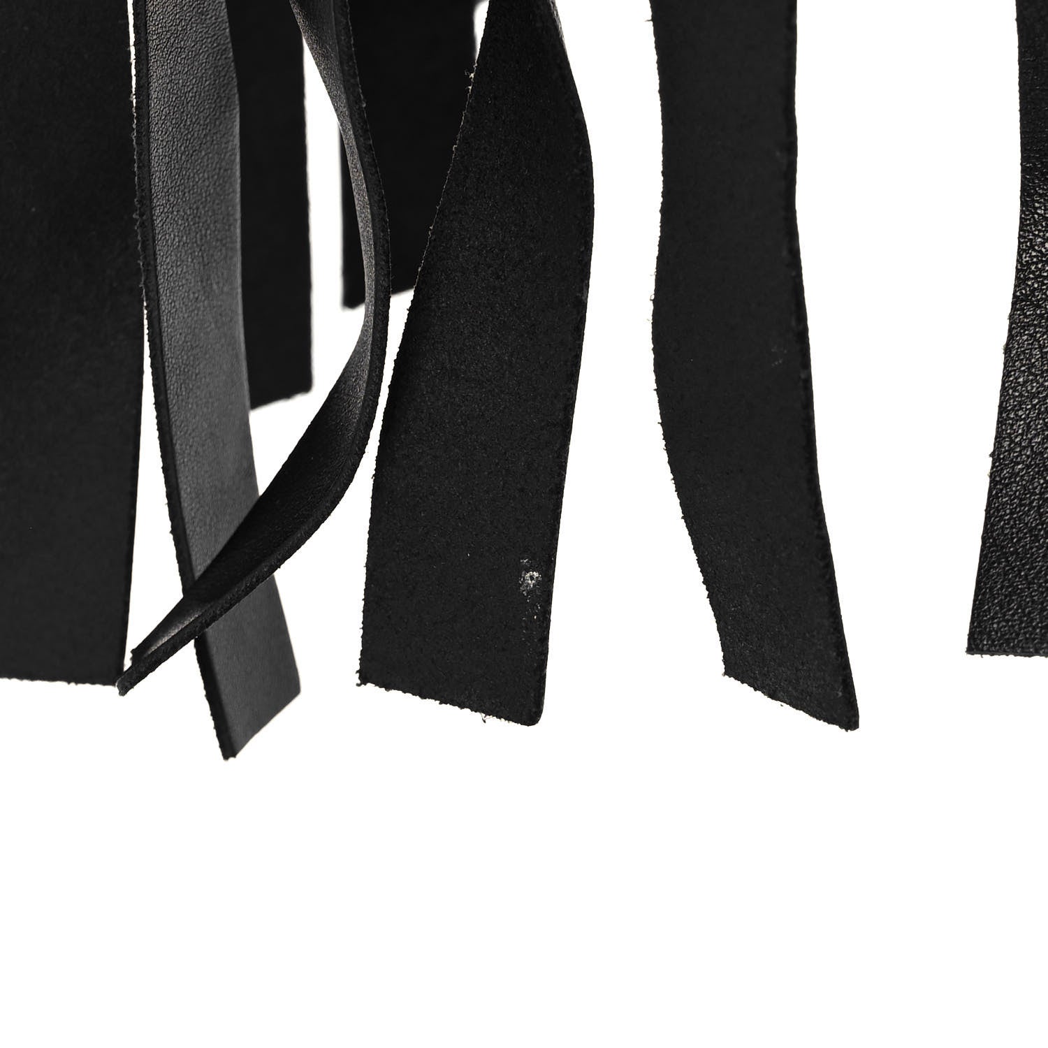 Balenciaga Calfskin XS Fringe Laundry Cabas Black 13 of 14