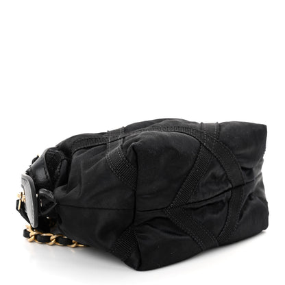 Chanel Nylon Grosgrain Quilted Lifestyle Clutch with Chain Black 4 of 10