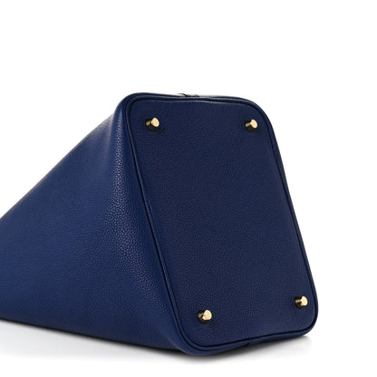 Hermes Taurillon Maurice Picotin Lock 22 MM Bleu Saphir 9 of 11