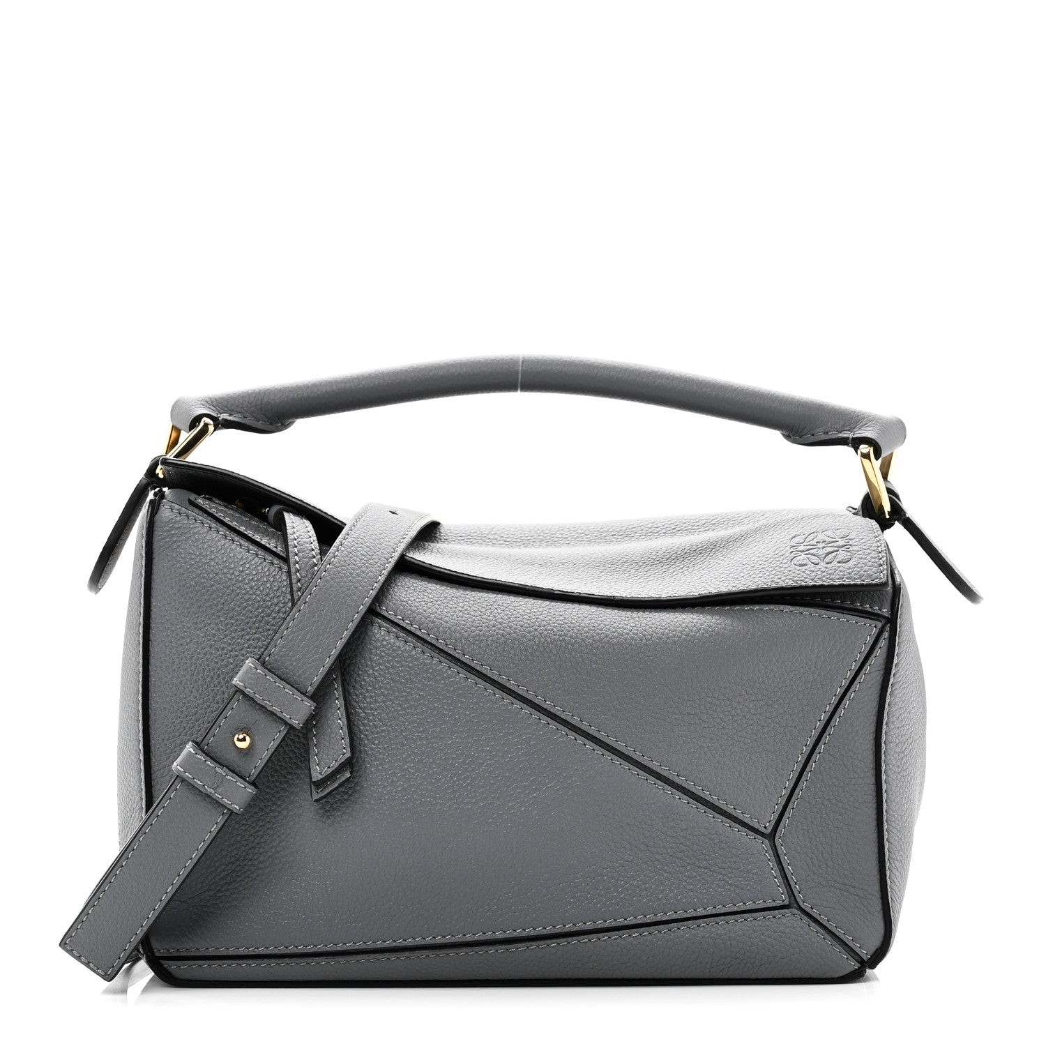 Loewe Soft Grained Calfskin Small Puzzle Bag Asphalt Grey 1 of 9
