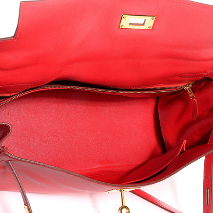Hermes Veau Gulliver Kelly Retourne 28 Rouge Vif 21 of 24
