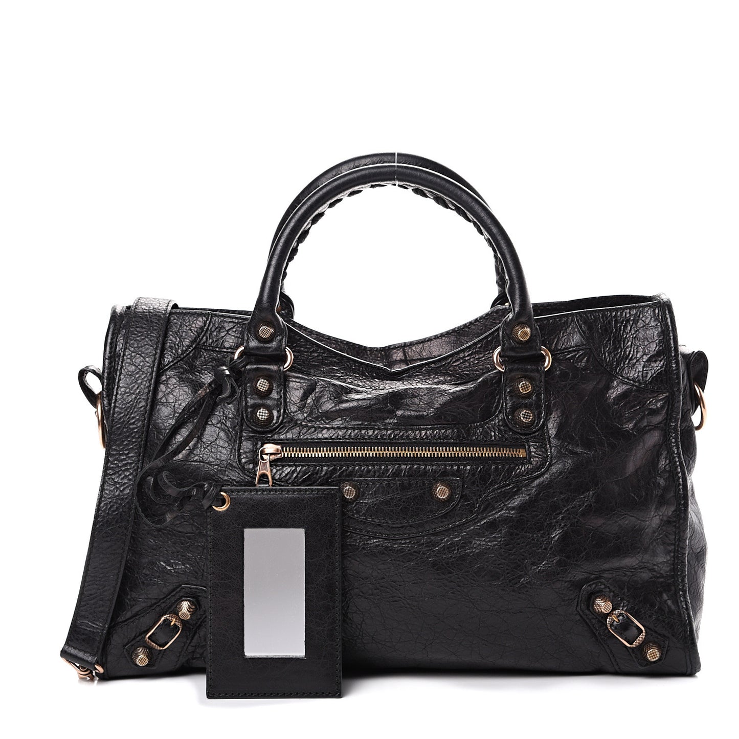 Agneau Giant 12 Rose Gold Hardware City Black