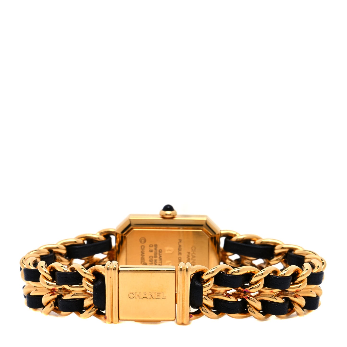 Stainless Steel Lambskin 20mm Chain Premiere Quartz Watch Gold L