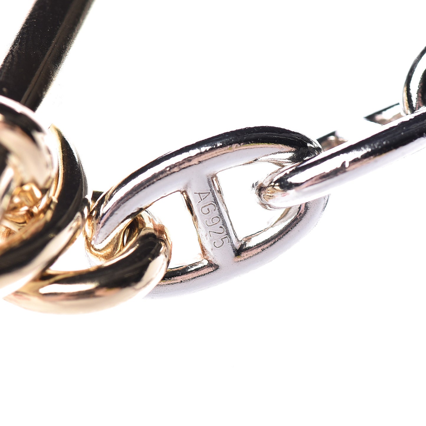 Sterling Silver 18K Yellow Gold Farandole Toggle Necklace