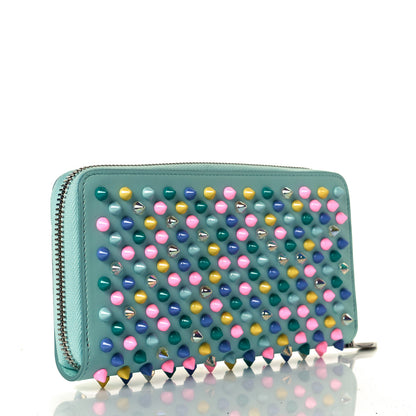 Christian Louboutin Calfskin Panettone Spiked Zip Around Wallet Source Multicolor 3 of 8
