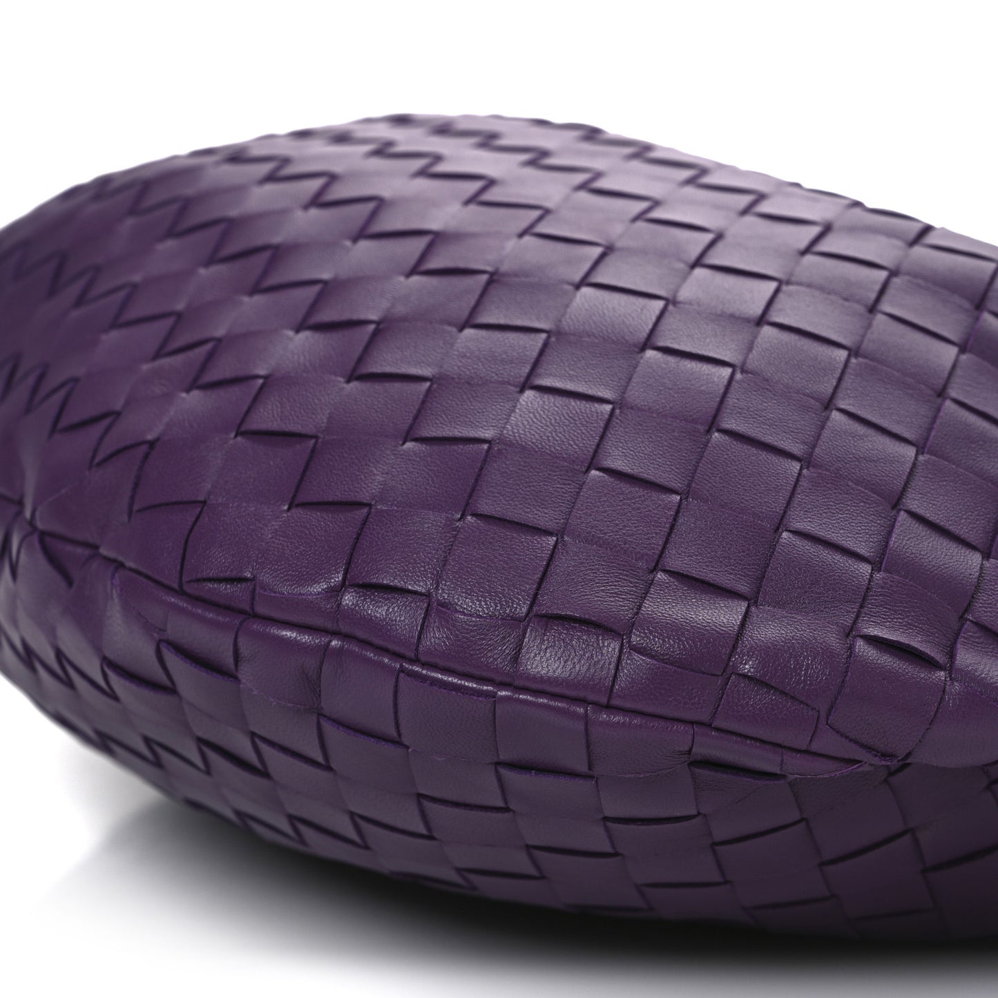 Nappa Intrecciato Teen Jodie Hobo Eggplant