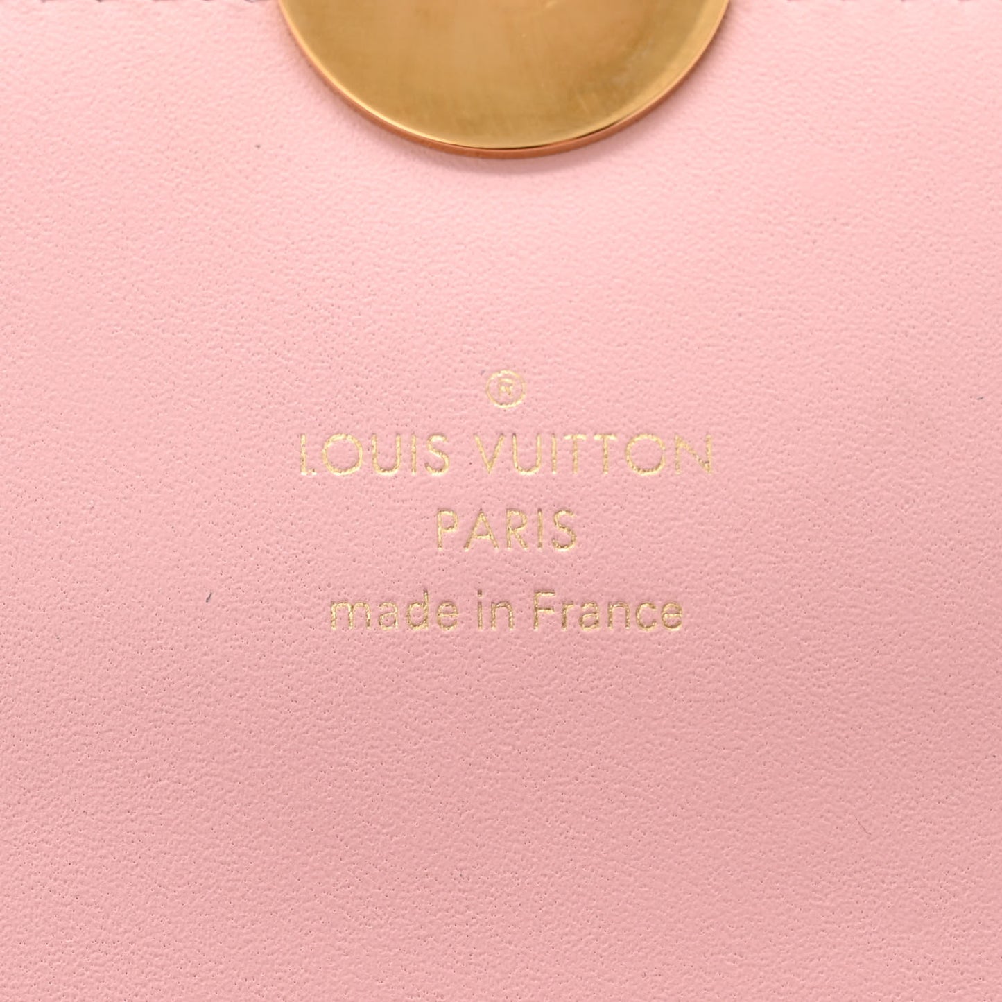 Monogram Flore Chain Wallet Rose Ballerine