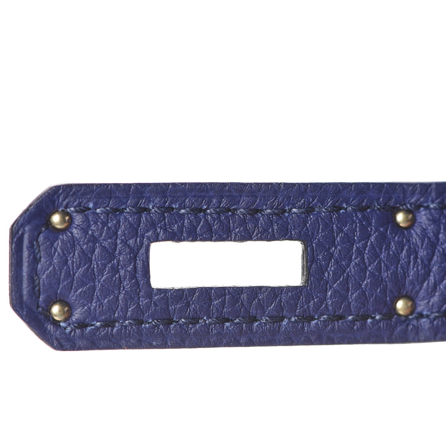 Togo Swift Officier Birkin 40 Bleu Encre Bordeaux