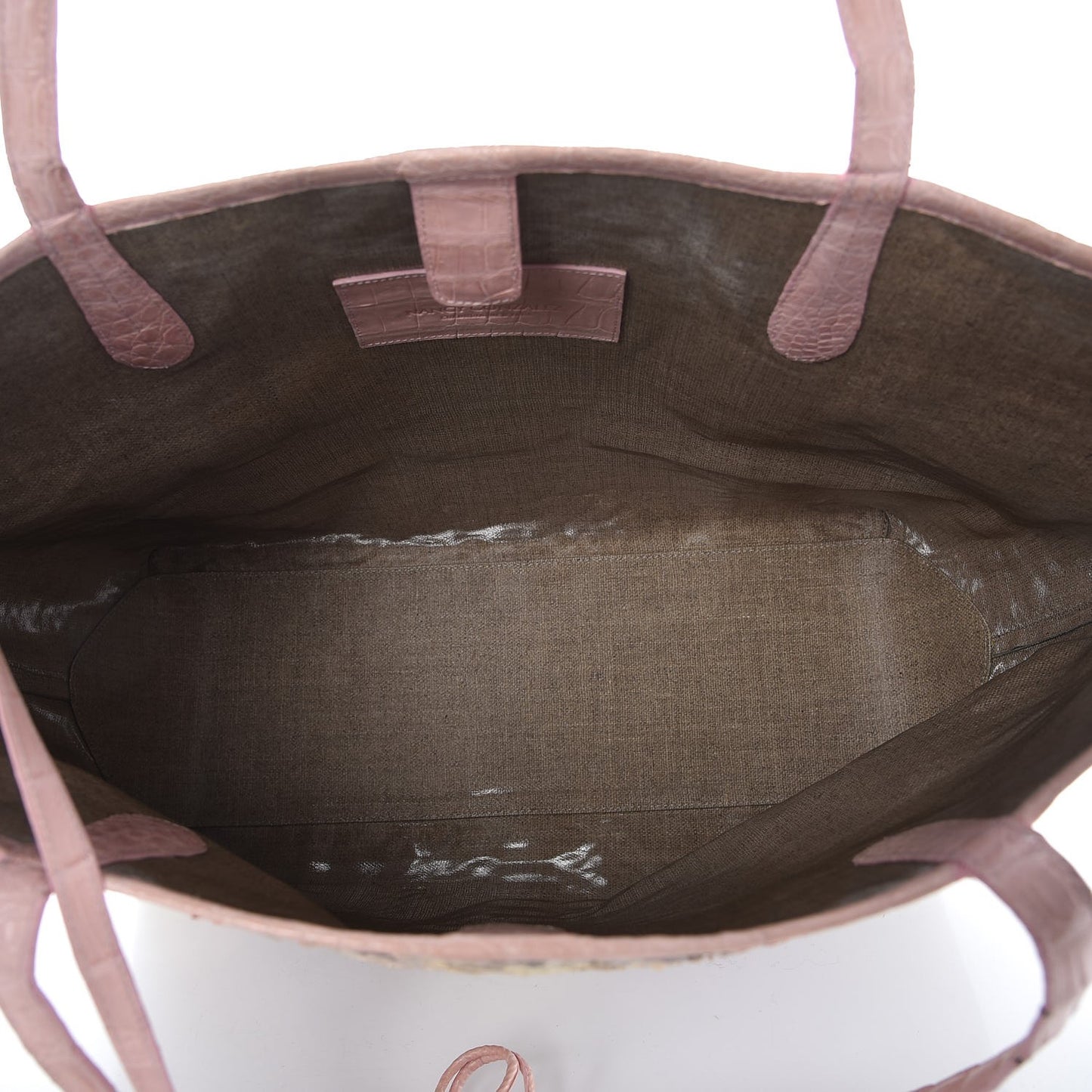 Python Crocodile Medium Erica Shopper Tote Pink