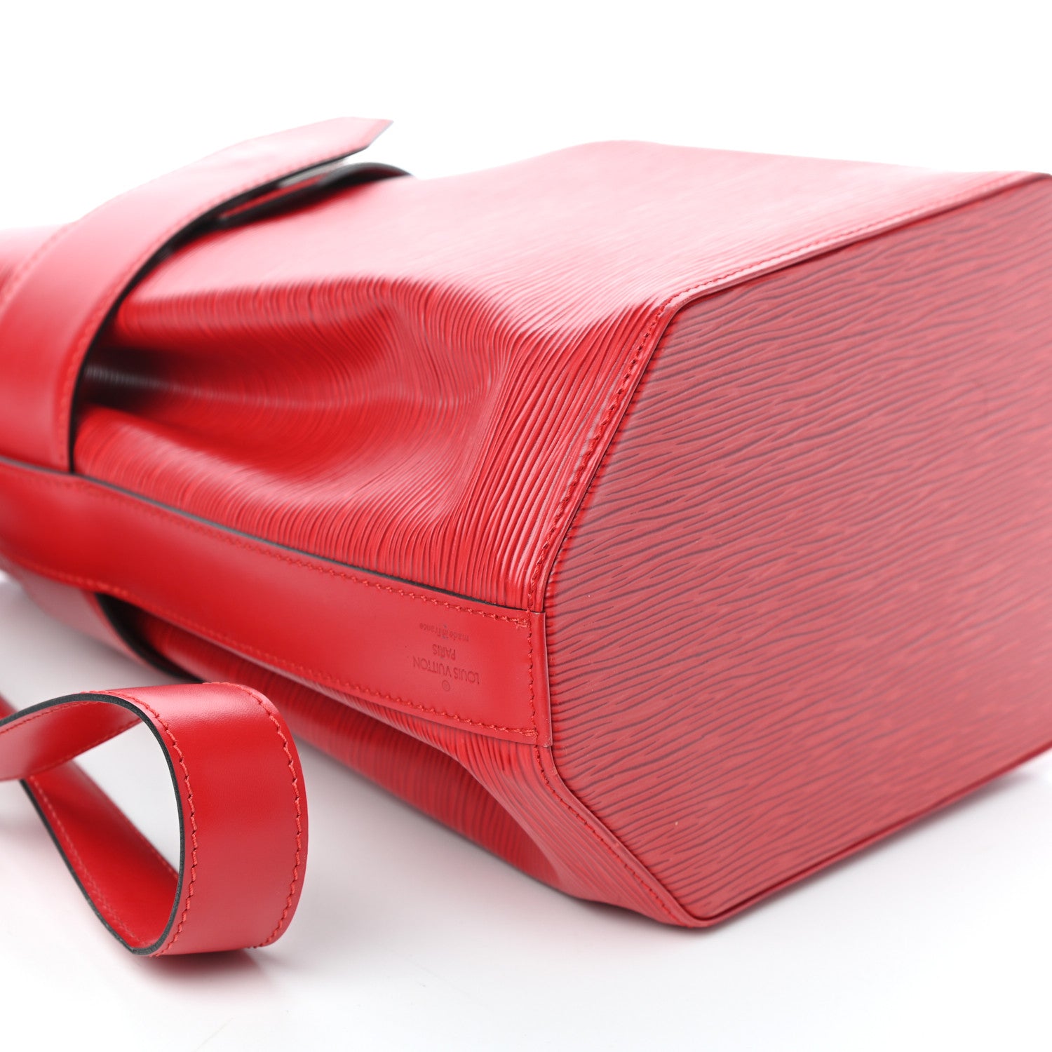 Louis Vuitton Epi Sac D'Epaule Castillan Red 8 of 10