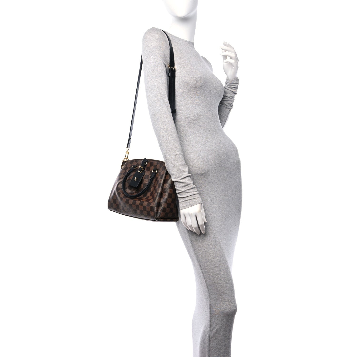 Louis Vuitton Damier Ebene Odeon Tote PM Black 2 of 10