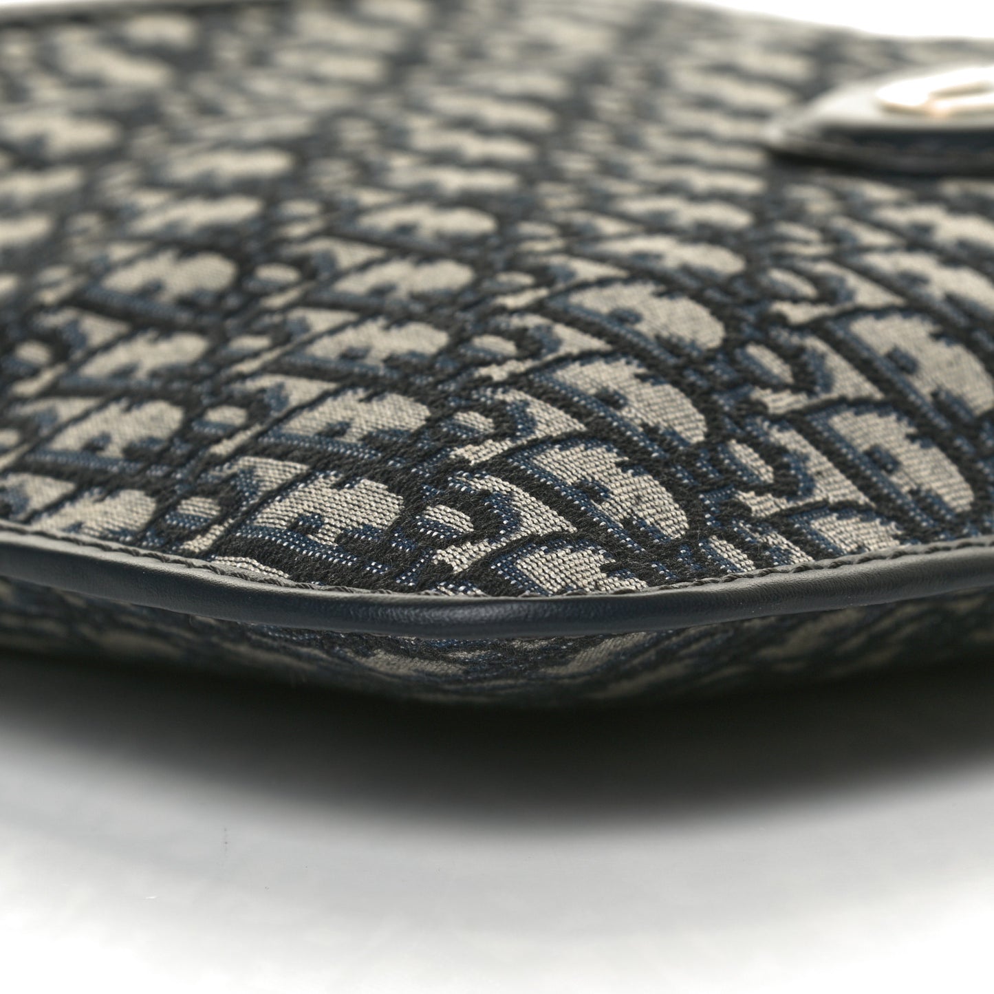 Oblique Fold Over Clutch Blue