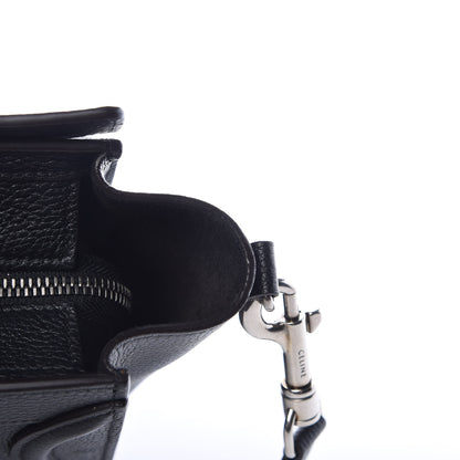 Celine Drummed Calfskin Nano Luggage Black 10 of 15