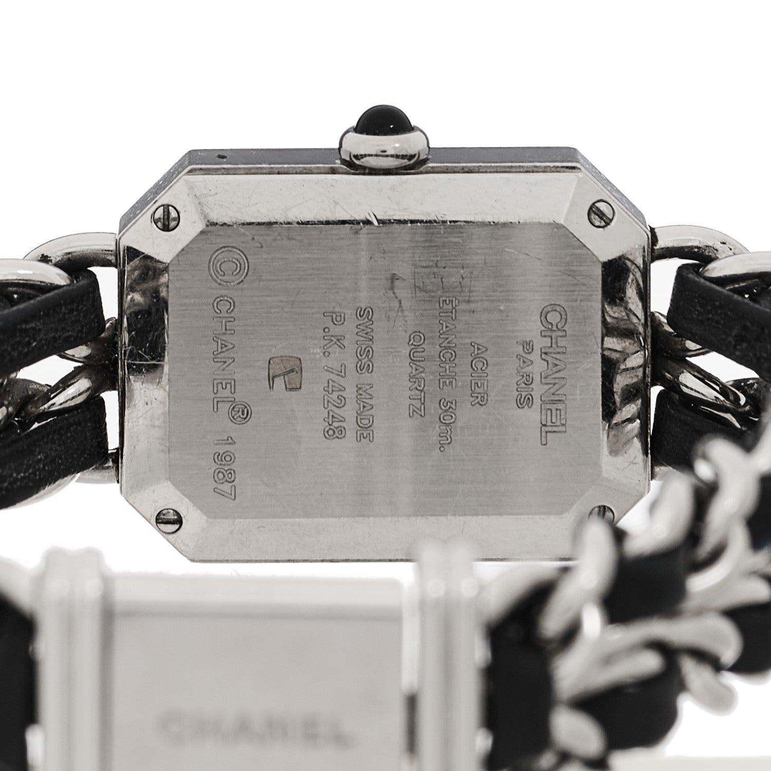 Chanel Stainless Steel Lambskin 20mm Chain Premiere Quartz Watch 4 of 4