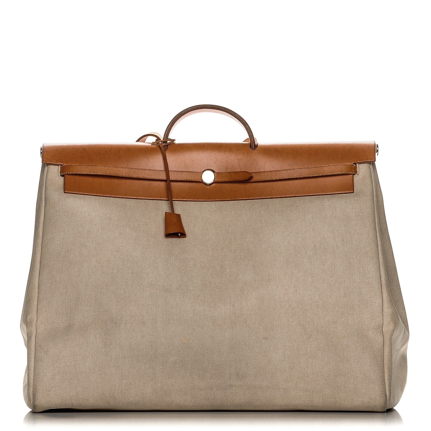 Hermes Barenia Toile Herbag XXL Natural 1 of 13