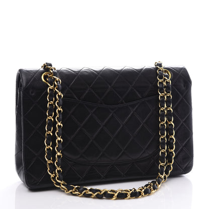 Chanel Lambskin Quilted Medium Double Flap Black 2 of 10
