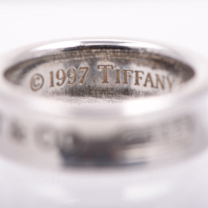 Tiffany Sterling Silver 1837 Band Ring 54 7 3 of 4