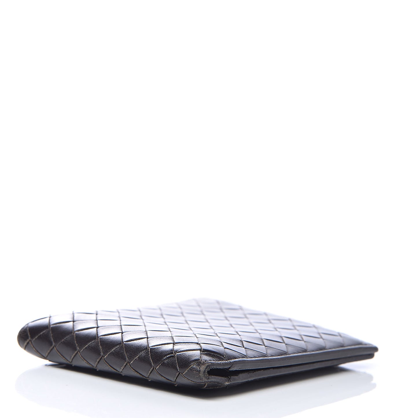 Nappa Intrecciato Bi-Fold Wallet Ebano