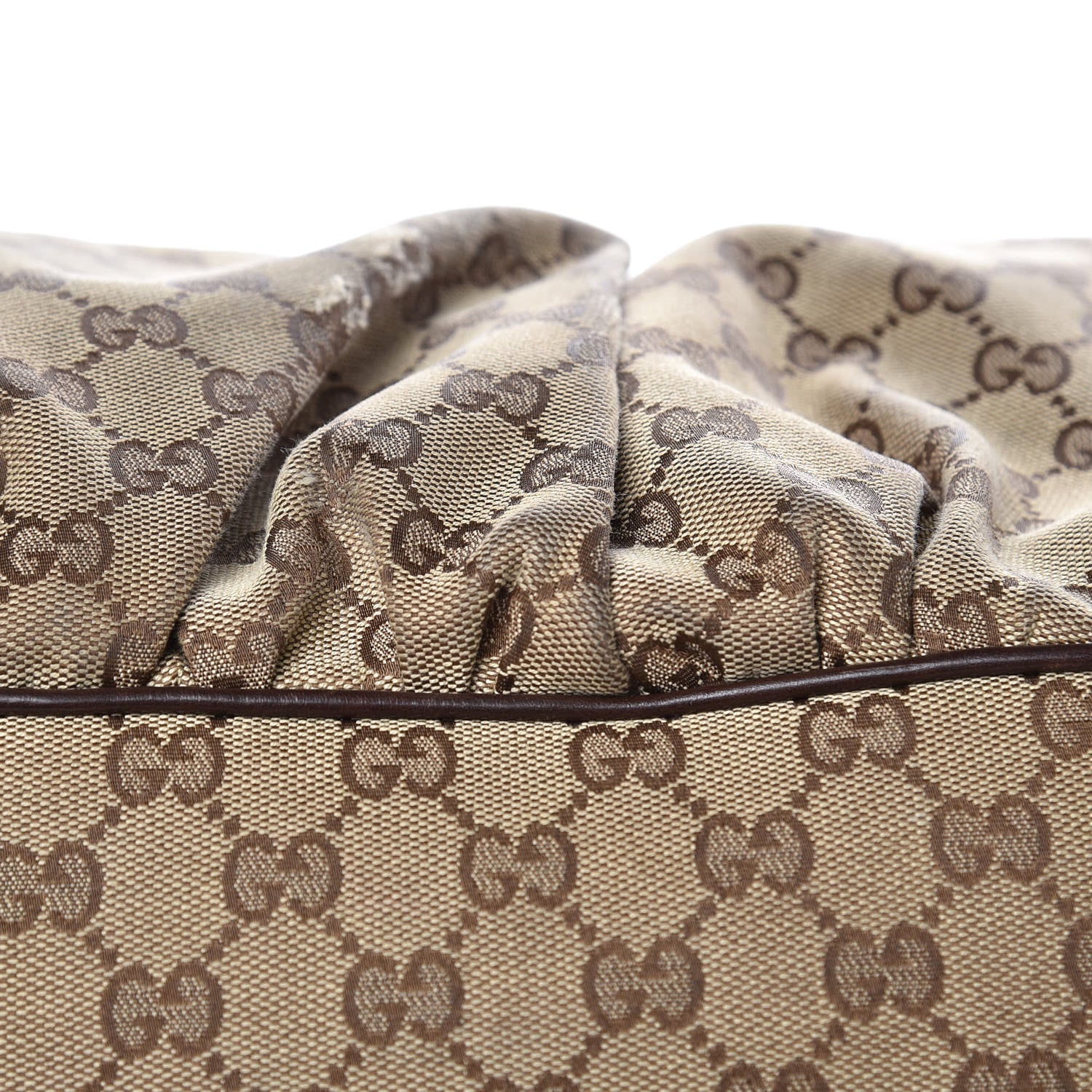 Gucci Monogram Large Jockey Hobo Dark Brown 10 of 16