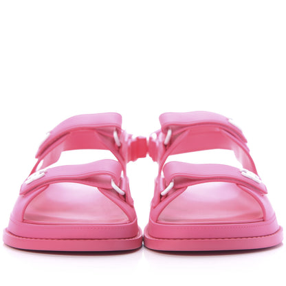 Chanel Rubber CC Dad Sandals 40 Pink 2 of 11