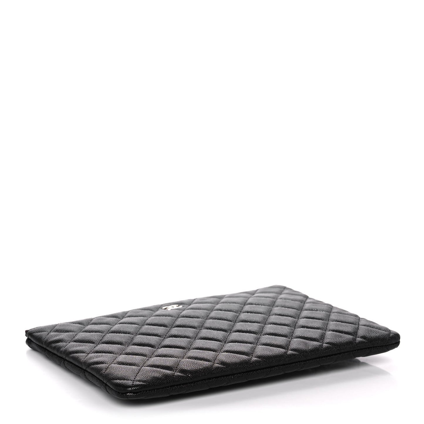 Caviar Quilted Medium Cosmetic Case Black
