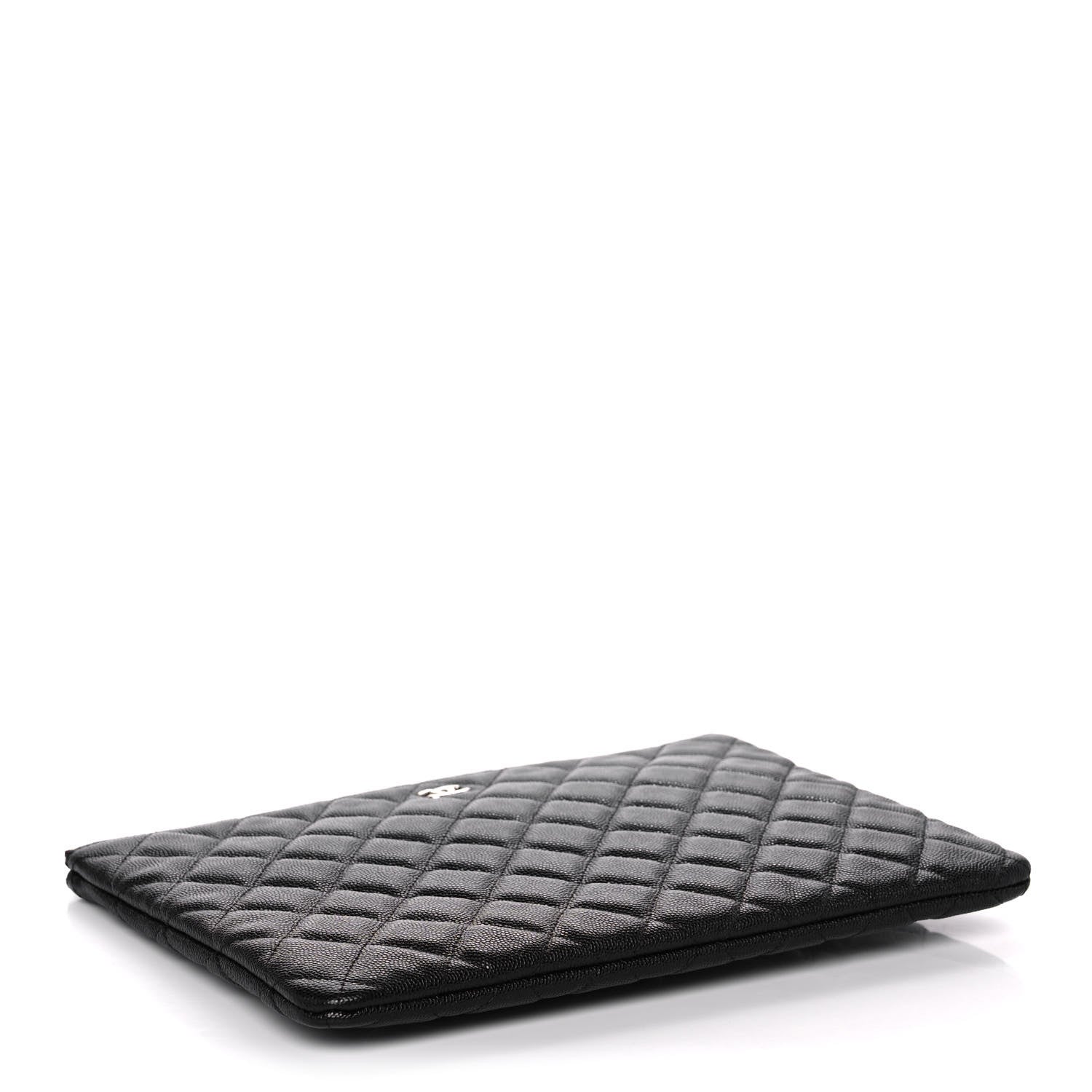 Chanel Caviar Quilted Medium Cosmetic Case Black 4 of 10