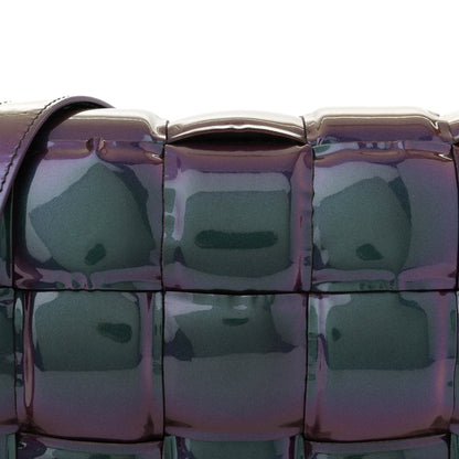 Bottega Veneta Glossy Nail Polish Nappa Maxi Intreccio Padded Cassette Crossbody Bag Holographic 7 of 14