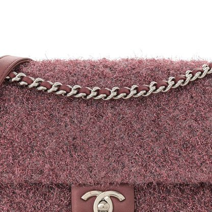Chanel Lurex Knit Medium Pluto Glitter Flap Pink 8 of 14
