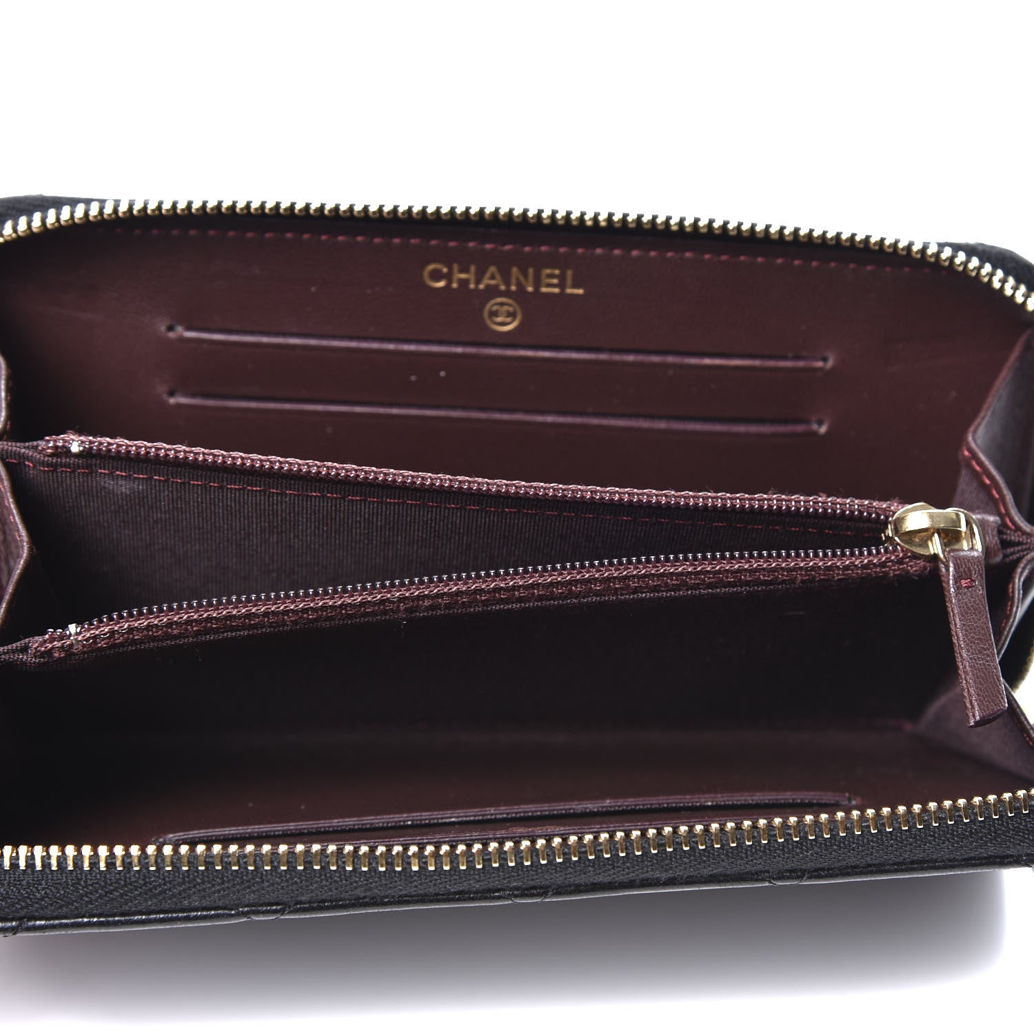 Chanel Lambskin Quilted Small Trendy CC Zip Around Wallet Black 4 of 9