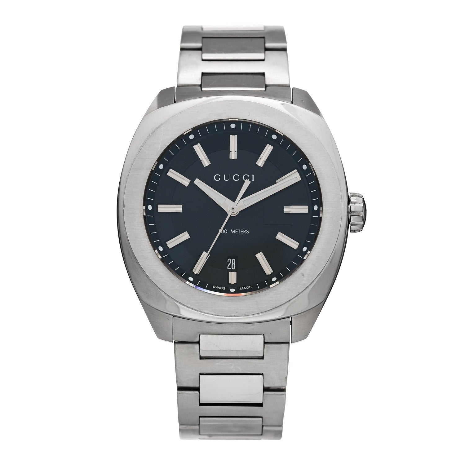 Gucci Stainless Steel 44mm GG2570 Quartz Watch Black 1 of 4