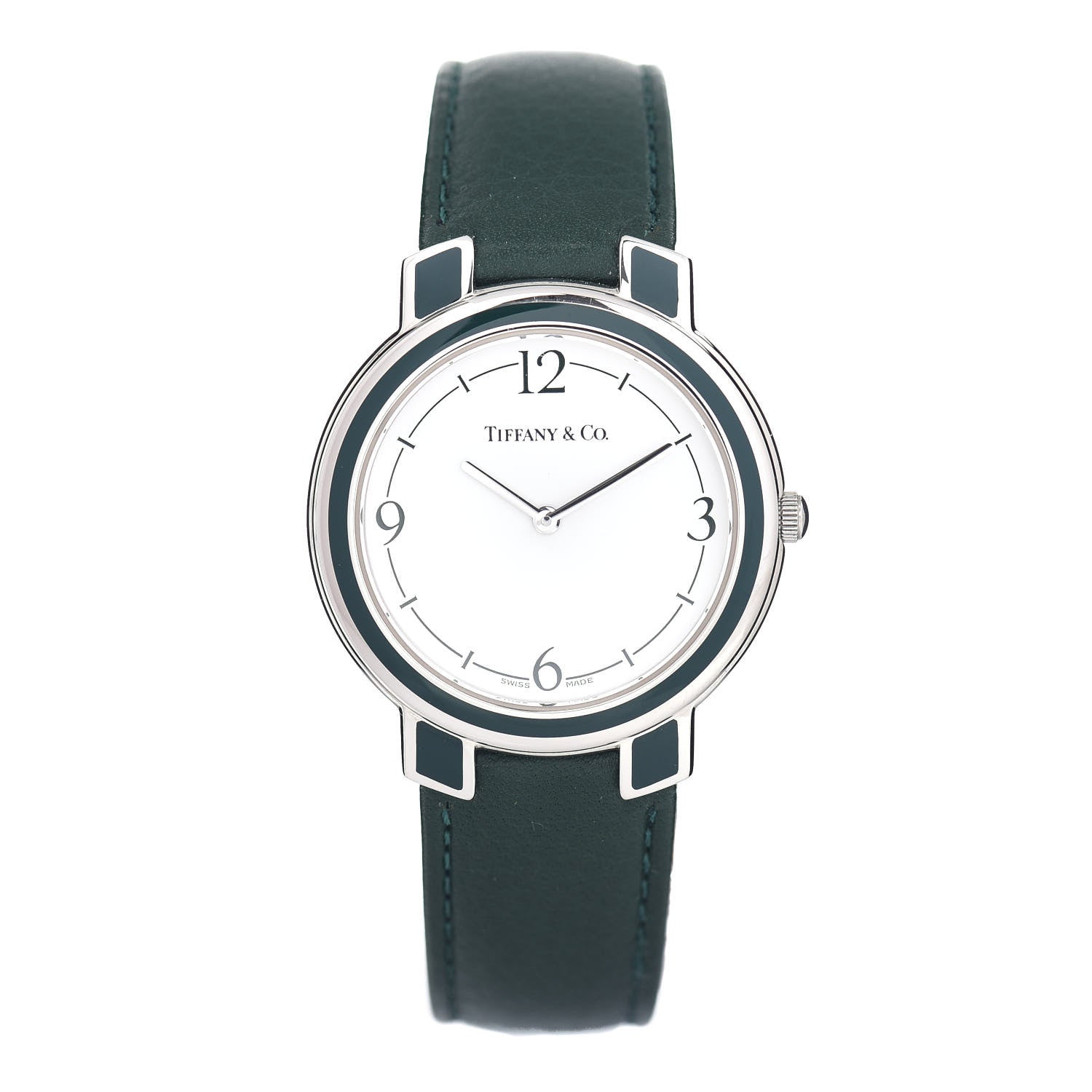 Tiffany Stainless Steel Calfskin 32mm M611 Quartz Watch 1 of 5
