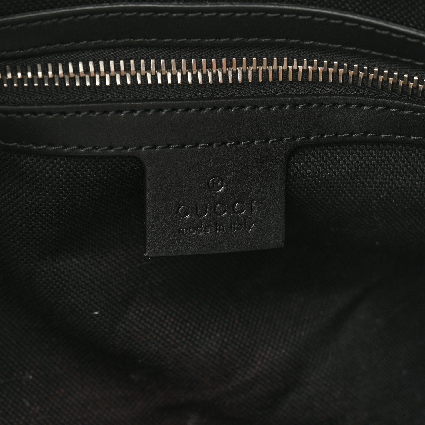 Soft GG Supreme Monogram Appia Calfskin Web Large Carry On Duffle Bag Black Grey