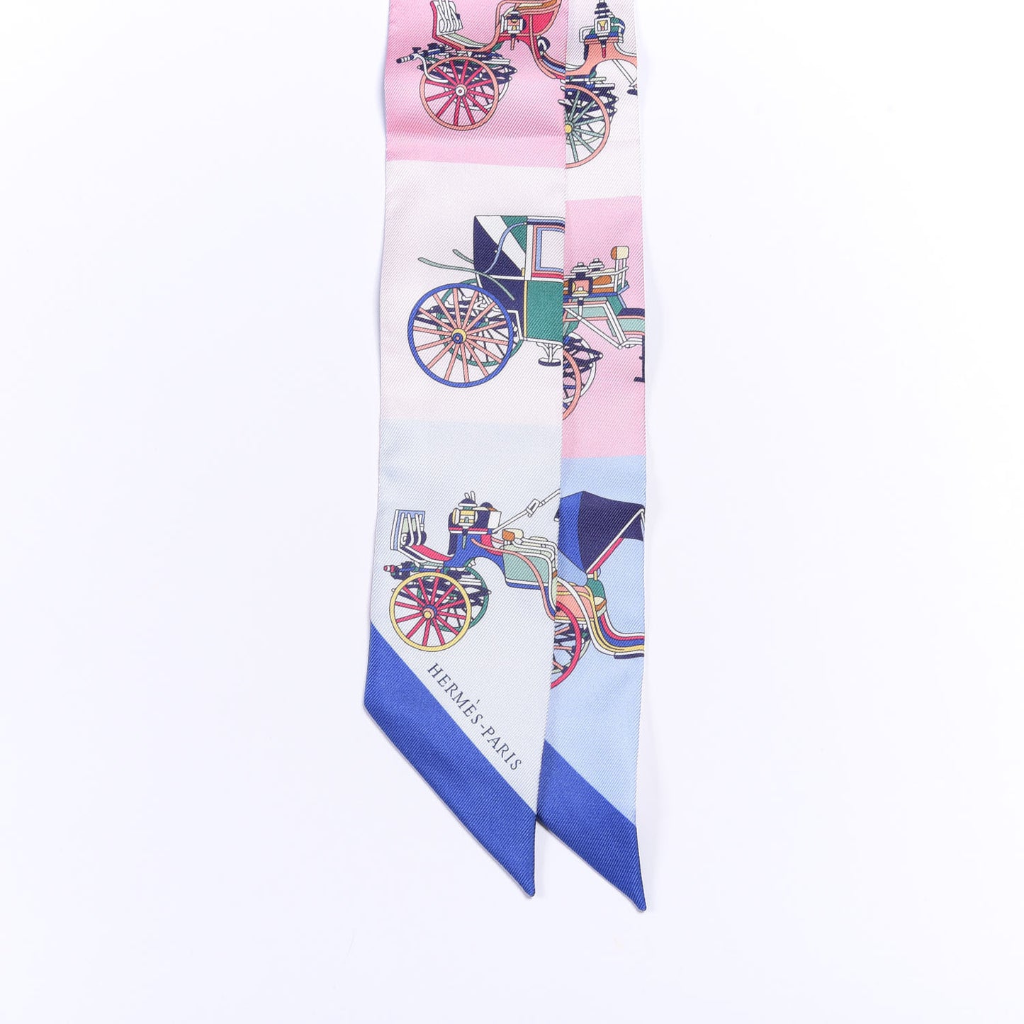 Silk Les Voitures Exquises Twilly Bleu Rose Vert