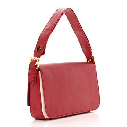Fendi Vitello Dolce Bi-Color 3Baguette Shoulder Bag Mattone White 3 of 16