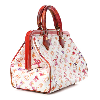 Louis Vuitton Watercolor Aquarelle Frame Speedy White 2 of 4