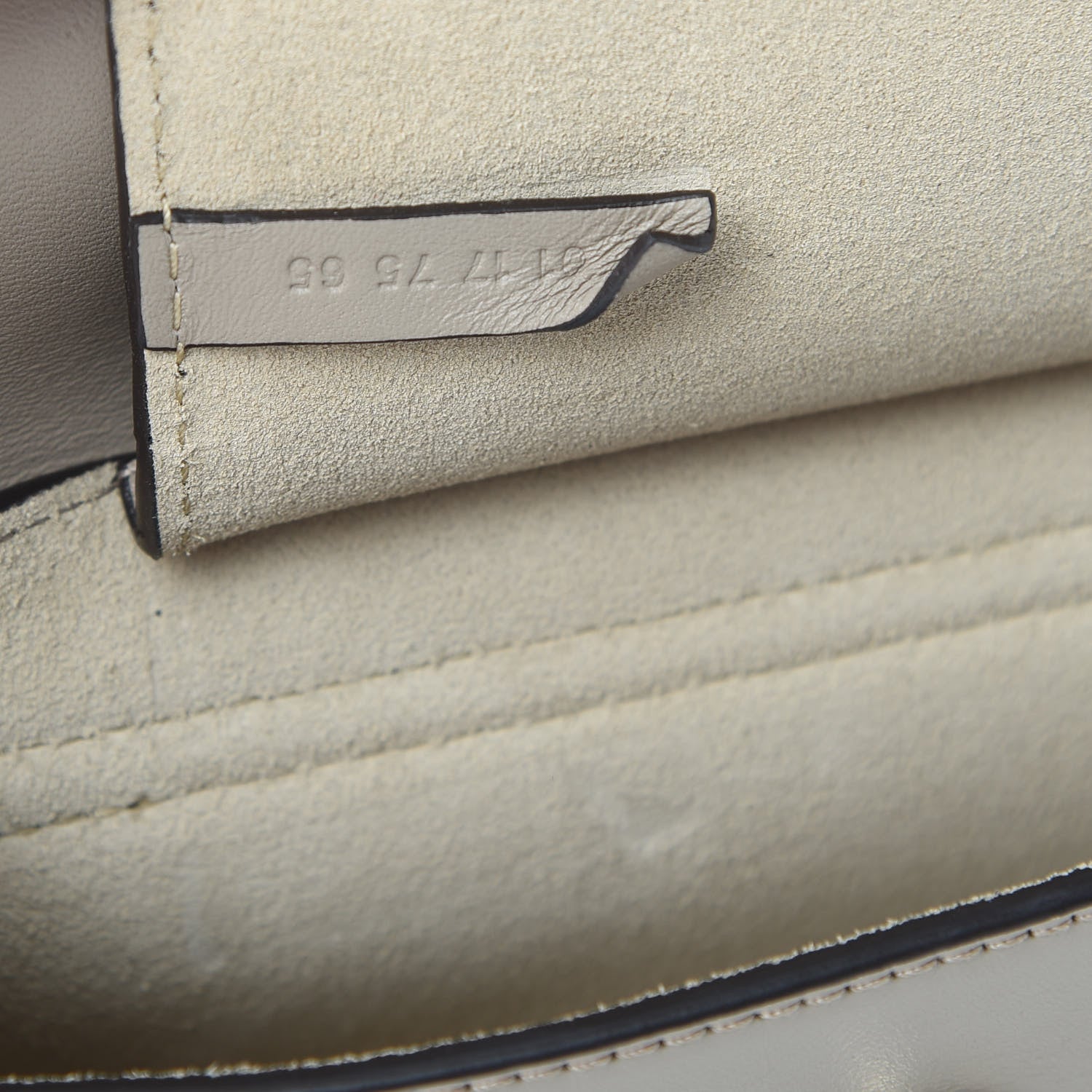 Chloe Suede Calfskin Mini Faye Shoulder Bag Motty Grey 7 of 11