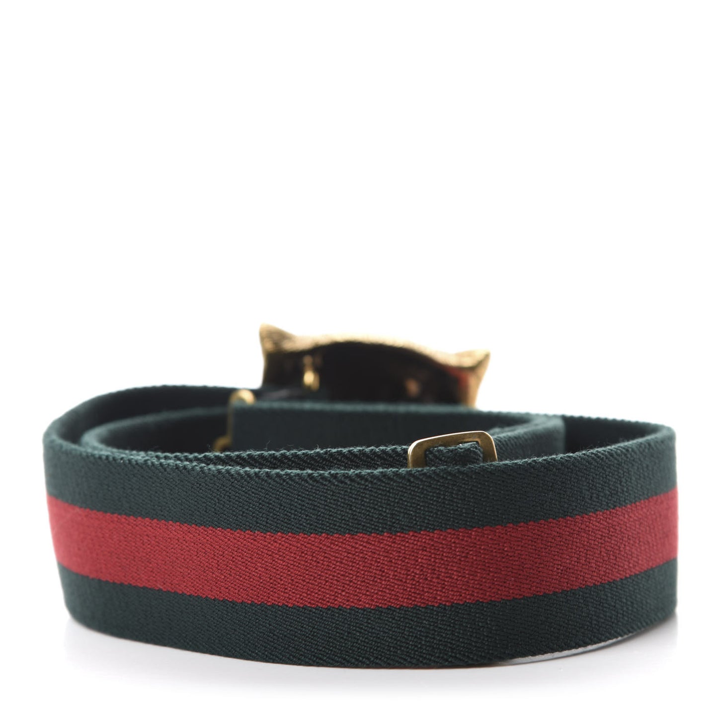 Web Feline Buckle Belt 85 34 Green Red