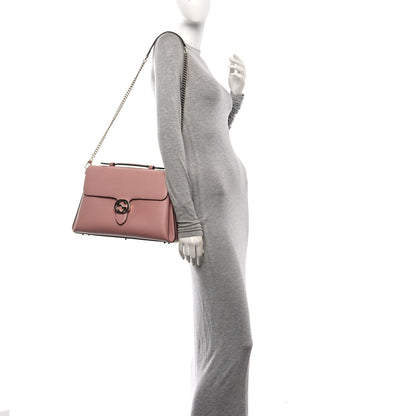 Gucci Dollar Calfskin Medium Interlocking G Top Handle Shoulder Bag Soft Pink 2 of 10