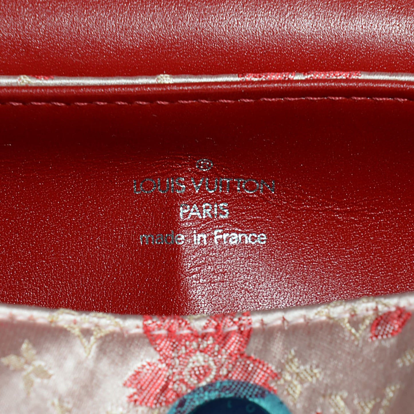 Satin Python Cherry Blossom Monogram Peloa Pink