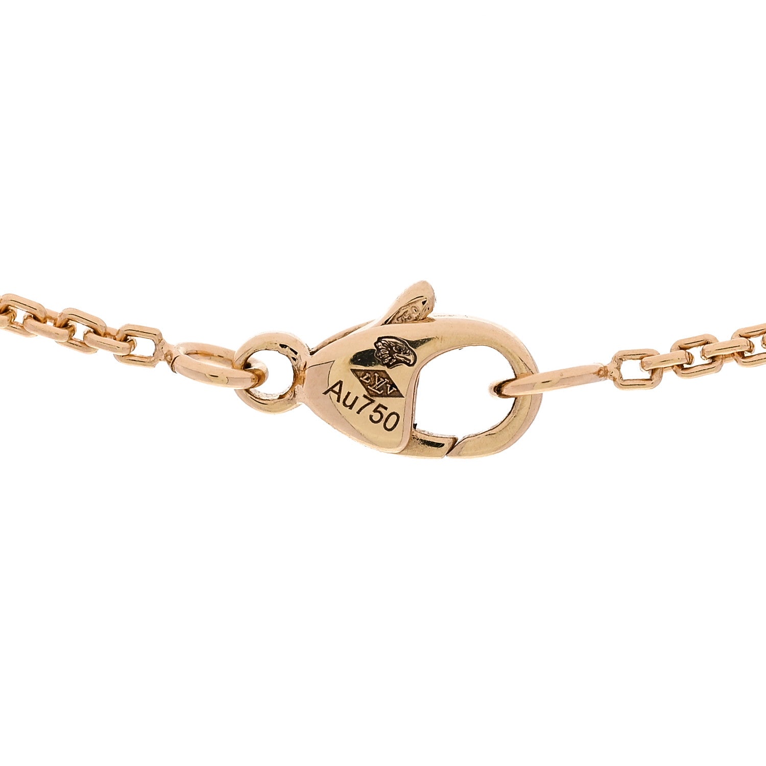 Louis Vuitton 18K Yellow Gold Diamond Idylle Blossom Pendant Necklace 5 of 6