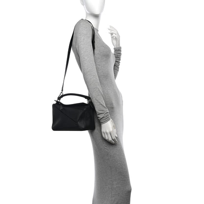 Loewe Calfskin Small Puzzle Bag Black 2 of 9