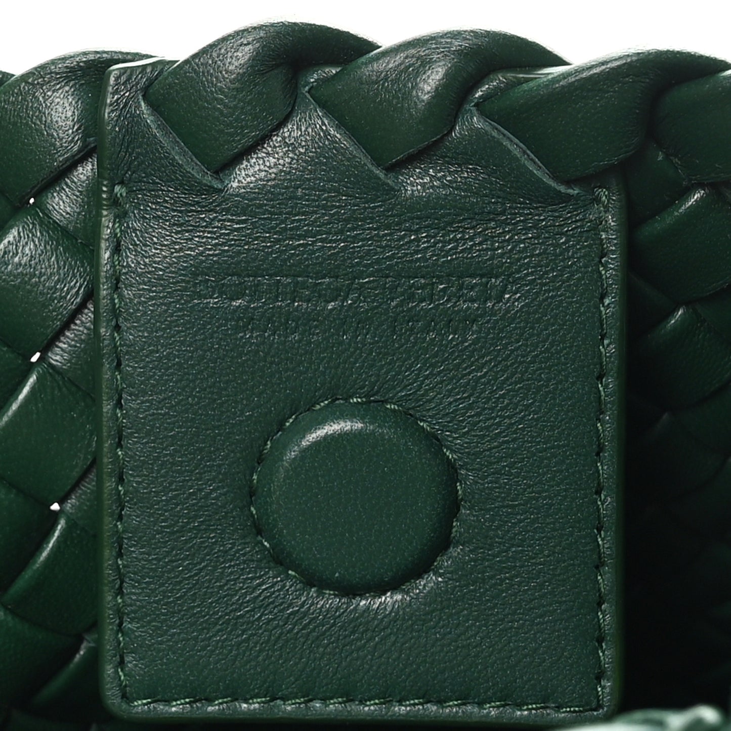 Nappa Intrecciato Small Clicker Shoulder Bag Raintree