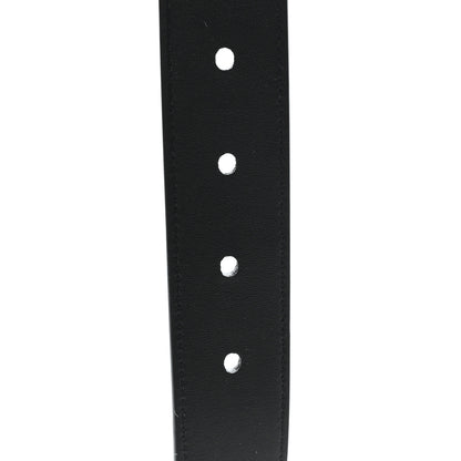 Saint Laurent Suede Monogram Square Buckle Belt 80 32 Black 5 of 5