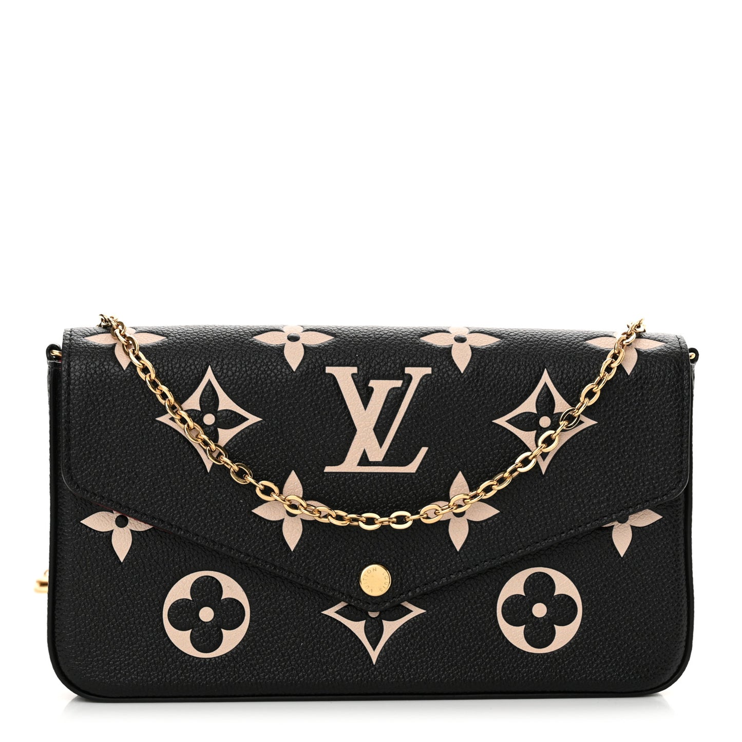 Empreinte Monogram Giant Felicie Pochette Black Beige