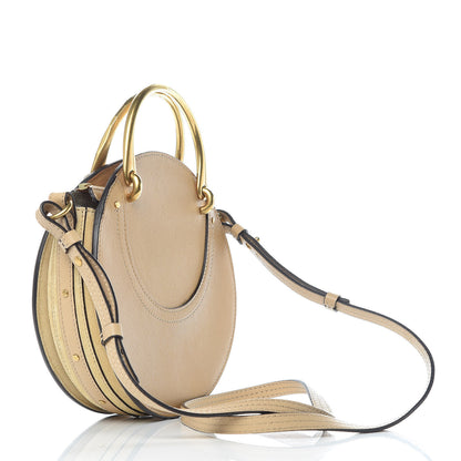 Chloe Calfskin Suede Small Pixie Bag Pearl Beige 3 of 9
