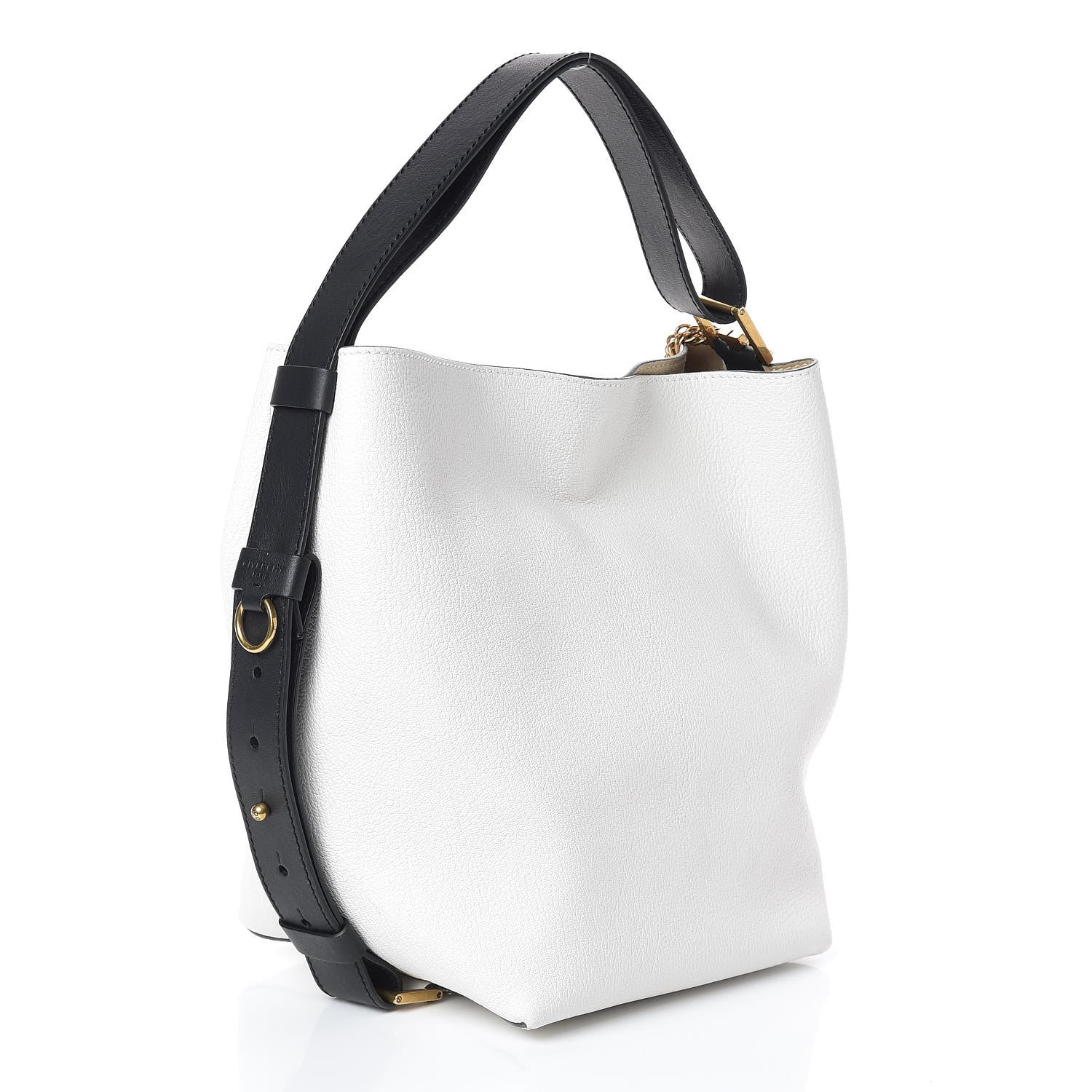 Givenchy Grained Calfskin Medium GV Bucket Bag White 4 of 9