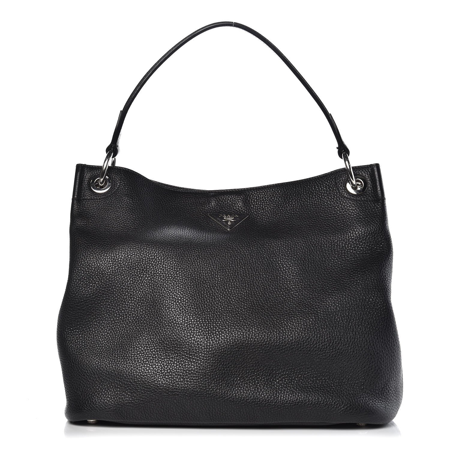 Prada Vitello Daino Hobo Black 1 of 7