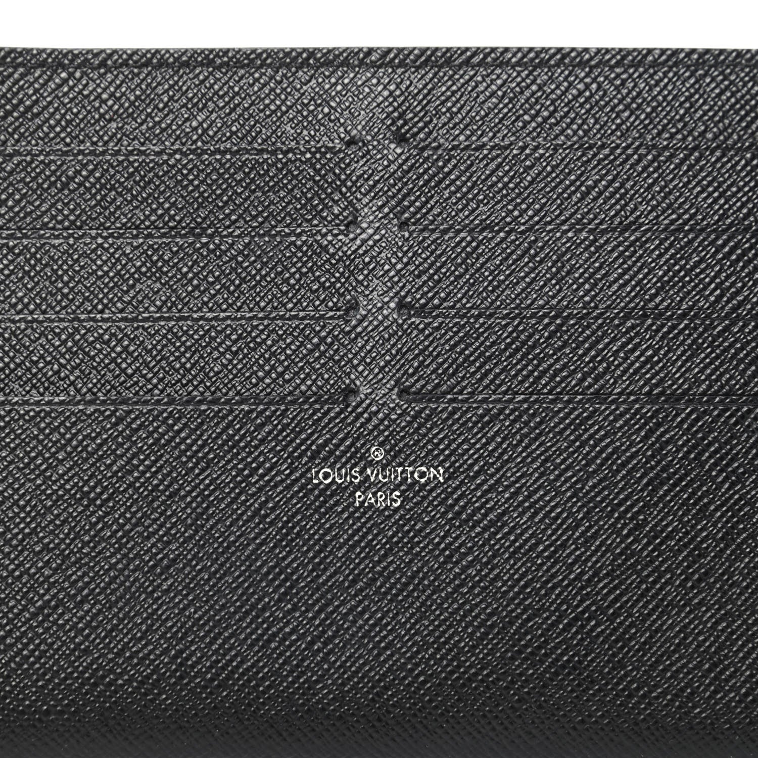 Louis Vuitton Calfskin Felicie Chain Wallet Card Holder Insert Black 6 of 6